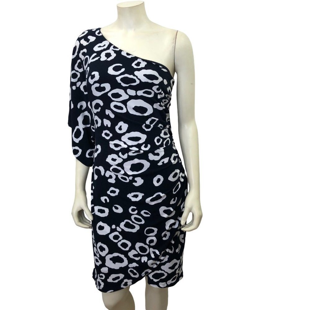 VALERIE BERTINELLI ONE‎ SHOULDER SHEATH DRESS SIZE 12